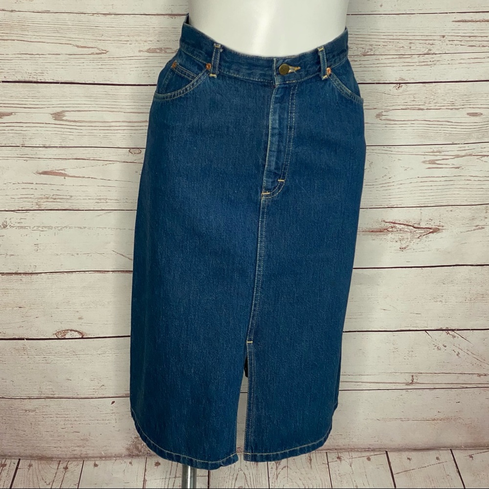 Lee Riders Vintage Denim Pencil Skirt  8 Petite